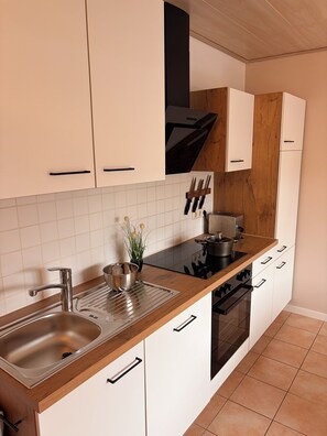 Kühlschrank, Ofen, Herdplatte, Geschirrspüler