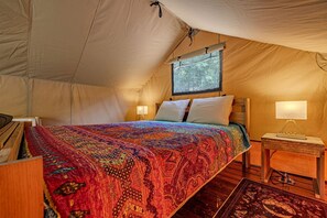 1 غرفة نوم وملاءات أسرّة