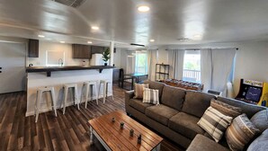 Living area - Modern Cabin with  Arcade, Foosball Table and Fire Pit in Meadview, Arizona (Meadview)