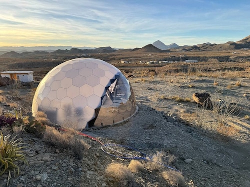 Unique and Pet Friendly Glamping Dome with Views of Big Bend National Park, Perfect for a Texas Glamping Getaway