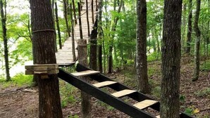 Unclassified image, 2 of 16, button - Cozy Treehouse Tent with Forest Trails near Waterfalls in Cumberland Plateau, TN (Grandview)