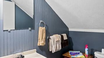 Hair dryer, towels