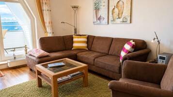 TV, DVD player, stereo