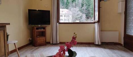 Appartement, balcon, vue montagne | Coin séjour