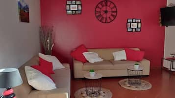 Familienapartment, Bergblick | Wohnbereich