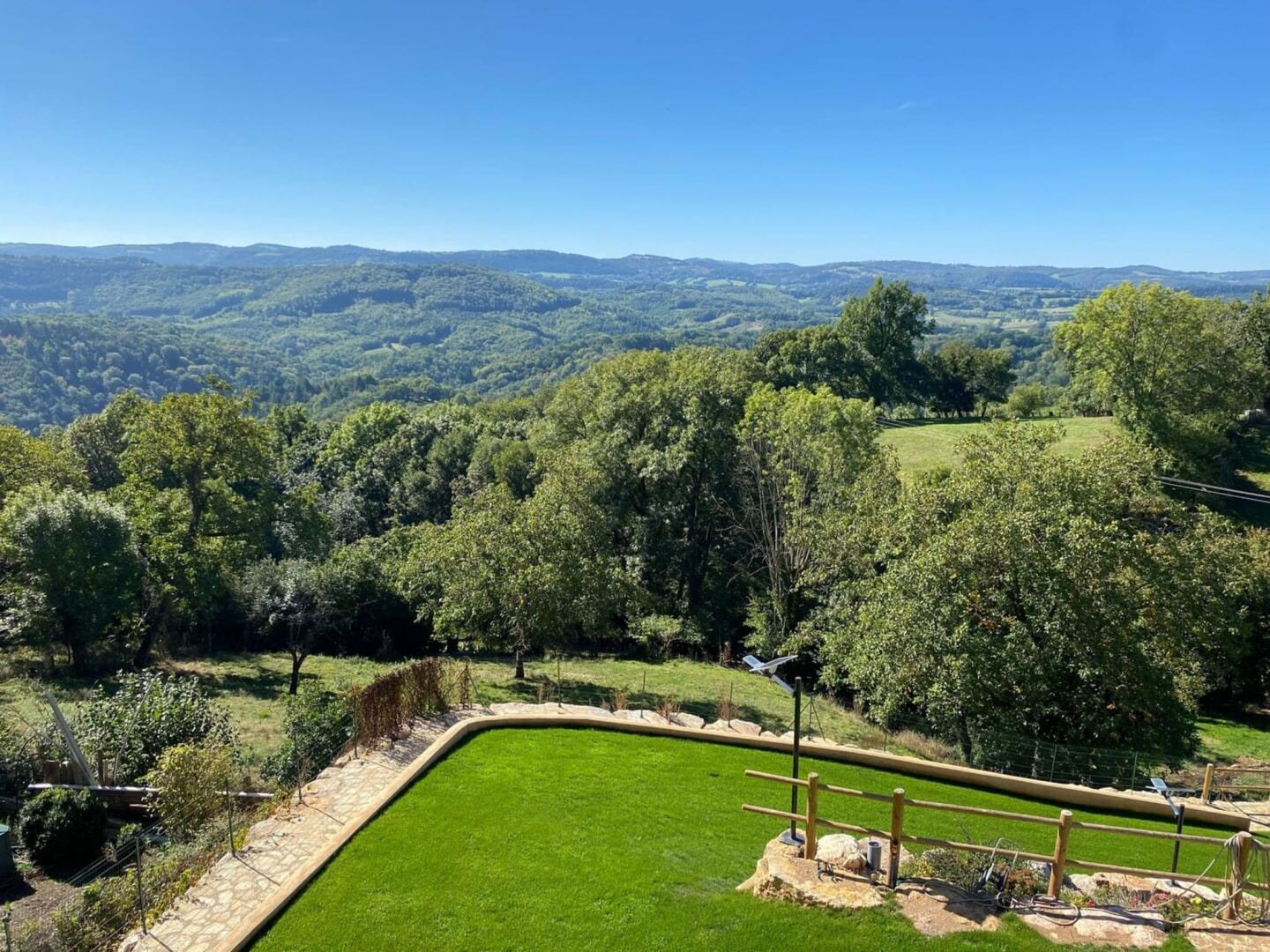 Vue depuis l’hébergement