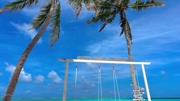 Beach nearby, white sand