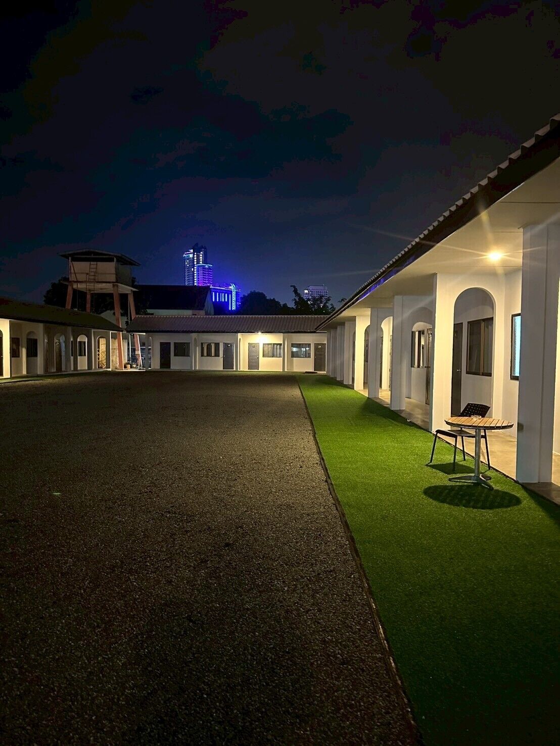 Overnatningsstedets facade