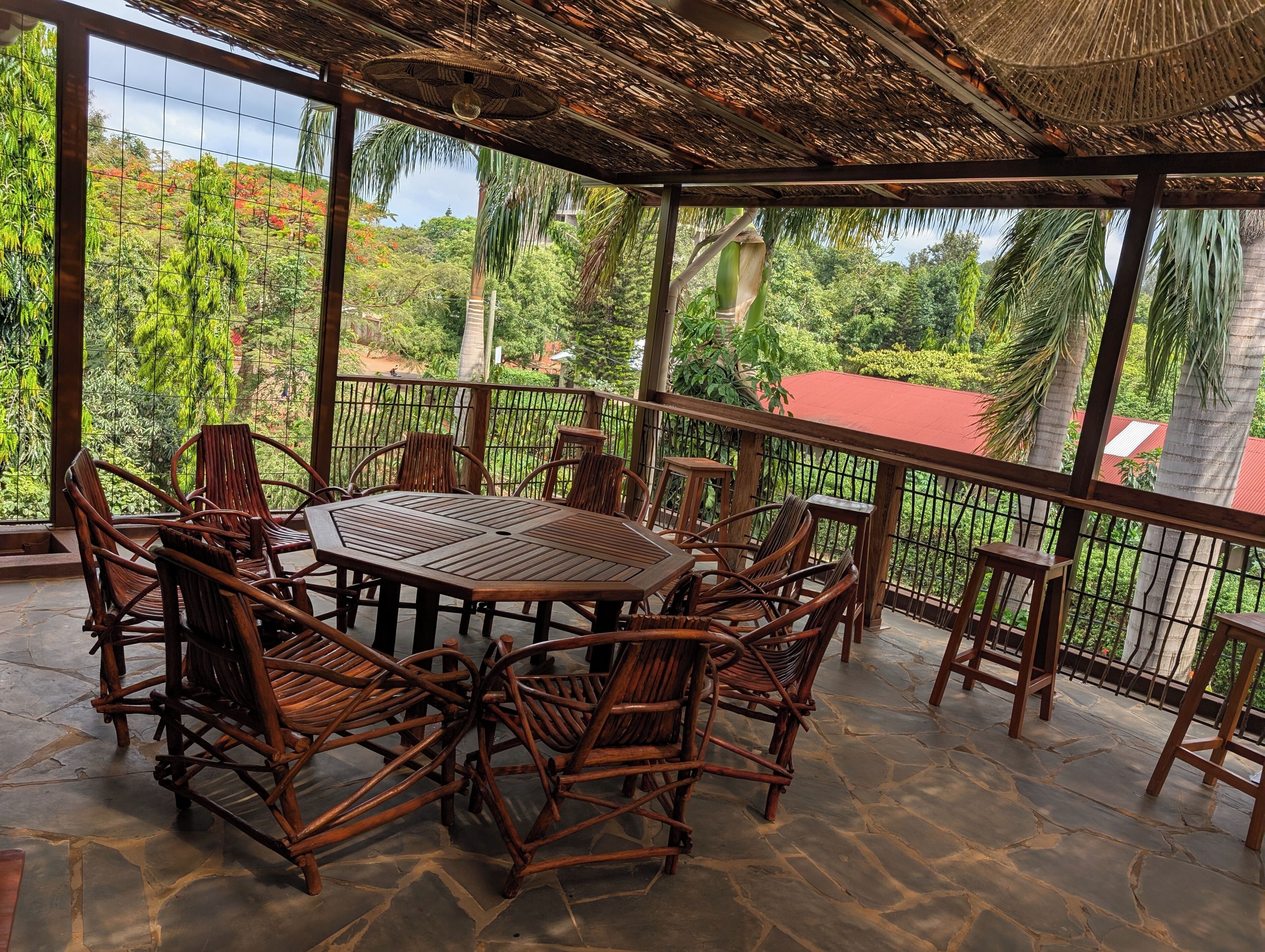 Blick von der Unterkunft