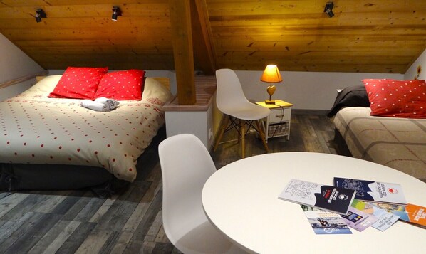 Dreibettzimmer, Bergblick