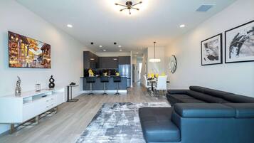 TV, DVD player, stereo, offices