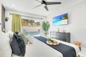 5 bedrooms, iron/ironing board, travel cot, WiFi