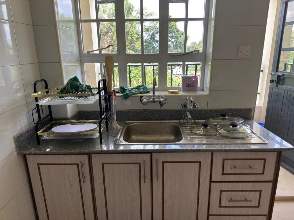 Familjelägenhet - utsikt mot staden | Eget kök | Kylskåp, mikrovågsugn och grytor/köksredskap