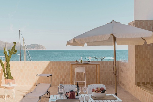 Deluxe Studio, Terrace, Sea View | Terrace/patio