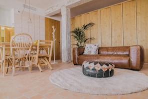 Comfort Studio, Harbor View, Oceanfront | Living area | 42-inch LED TV with cable channels - Moll Petit Apartments (Can Picafort)