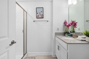 Shower, hair dryer