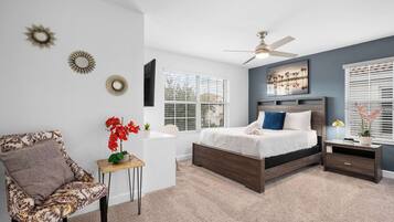 5 bedrooms, iron/ironing board, travel cot, WiFi