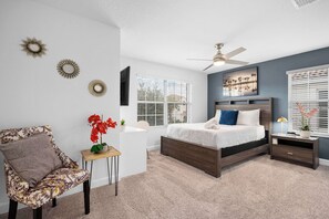 5 bedrooms, iron/ironing board, travel cot, WiFi - Free waterpark, private heated pool near Disney (Davenport)