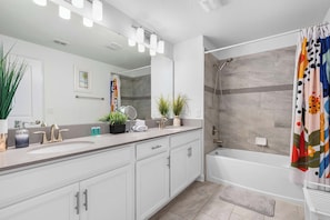 Shower, hair dryer