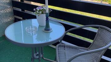 Eenvoudige eenpersoonskamer, balkon | Terras