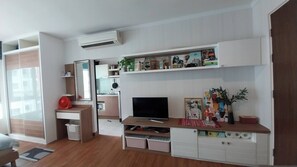 Apartment, 1 Bedroom | Living room - Riverview Condo Near Icon Siam Hi Speed Internet (Bangkok)