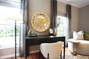 Deluxe Double Room, Patio, Courtyard View | In-room safe, iron/ironing board, free WiFi - Sanddrif Stellenbosch Guest Farm (WC)