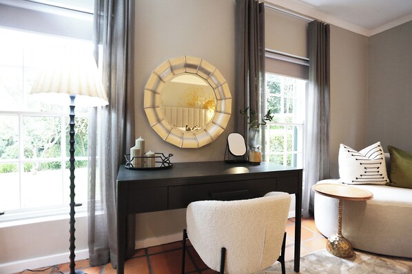 Deluxe Double Room, Patio, Courtyard View | In-room safe, iron/ironing board, free WiFi