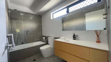 Shower, hair dryer