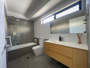 Shower, hair dryer