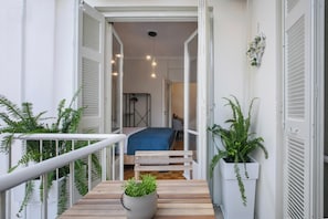 2 makuuhuonetta, silitysrauta/-lauta, vauvan matkasänky, ilmainen Wi-Fi