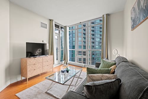 Superior Condo, 1 Bedroom, Balcony, Lake View | Living area | 43-inch flat-screen TV with satellite channels, Netflix