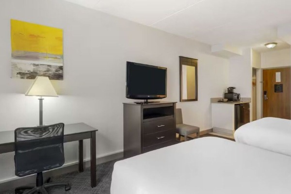 Catch up on work or streaming from your cozy in-room desk.