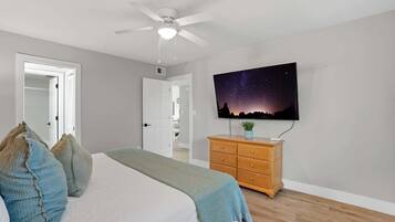 2 bedrooms, iron/ironing board, WiFi, bed sheets