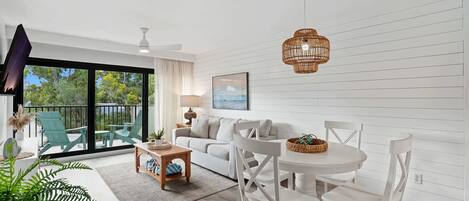 Télévision, lecteur de DVD, espaces bureaux