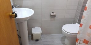 Shower, towels - Apartment 'Nidri View B4' with Mountain View, Wi-Fi and Air Conditioning (Nydri)