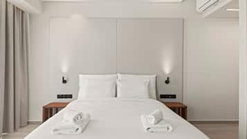 Classic Double Room, Balcony, City View | In-room safe, desk, laptop workspace, iron/ironing board