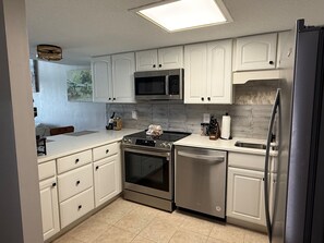 Microwave, oven, stovetop, dishwasher