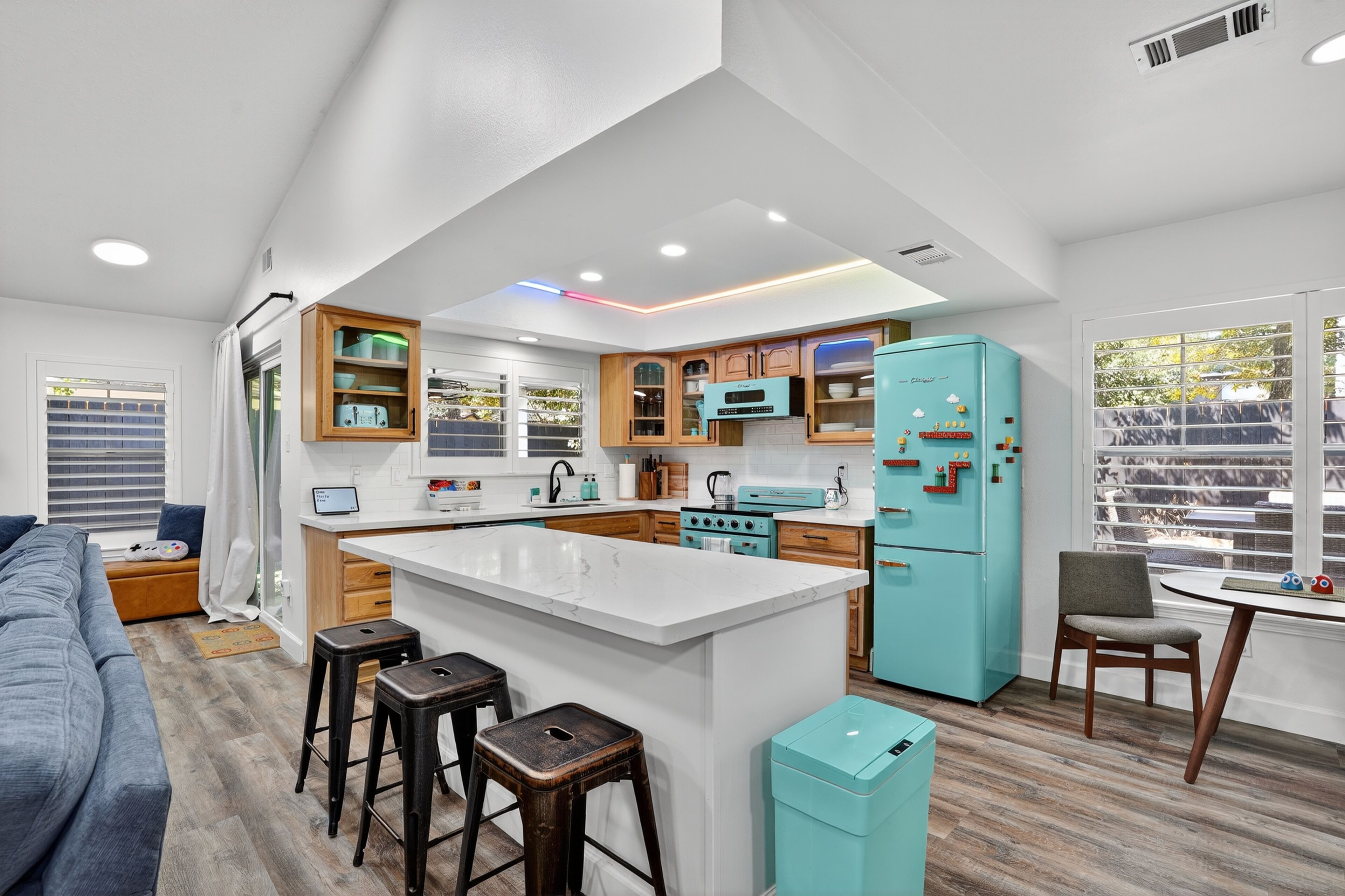 Rumah, 3 kamar tidur | Dapur pribadi | Lemari es, oven, mesin pembuat kopi/teh, dan pemanggang roti