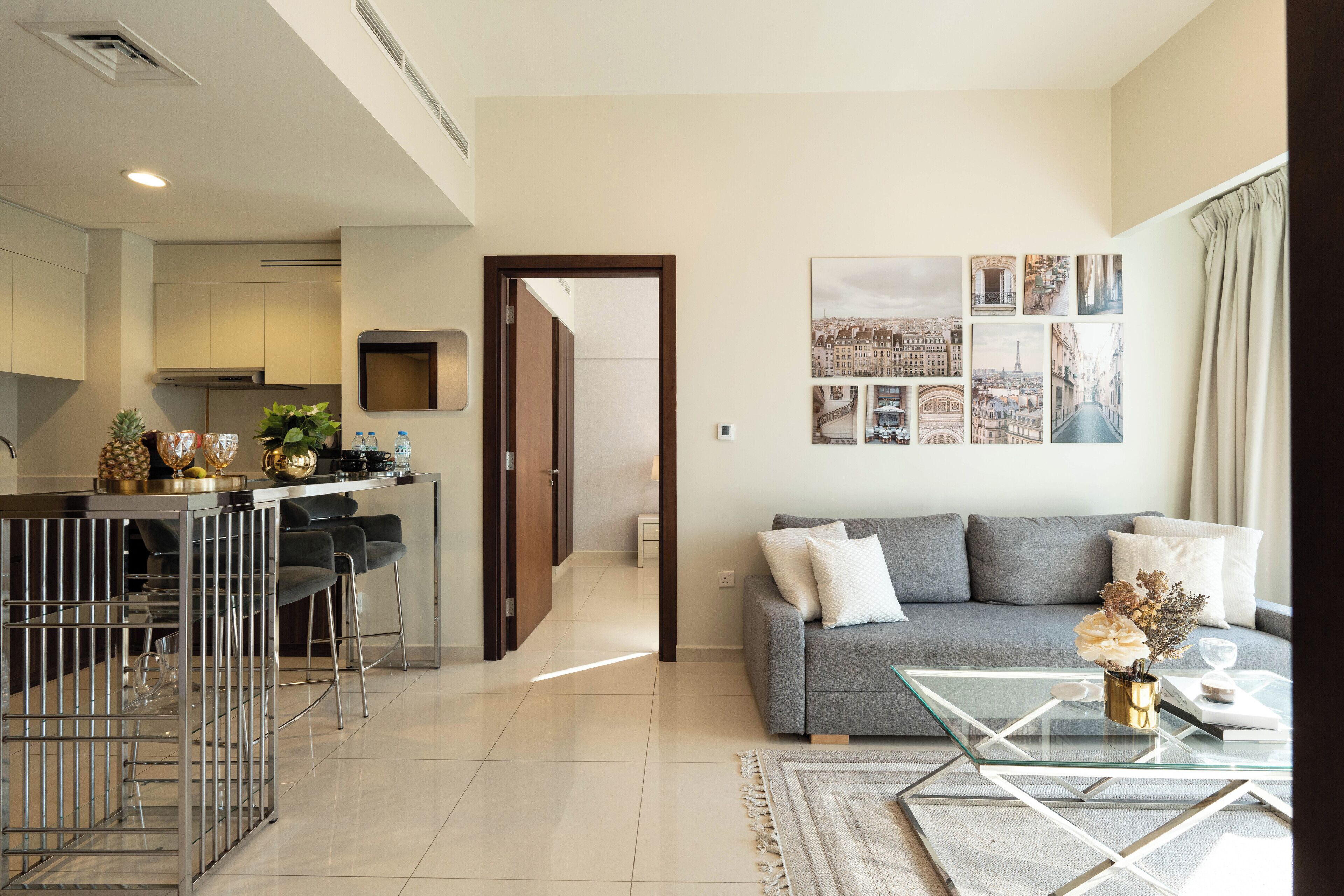 Deluxe Apartment, 2 Bedrooms | Living area | 125-inch Smart TV with cable channels, Netflix, streaming services