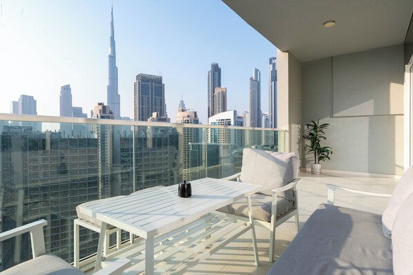 Deluxe appartement, 2 slaapkamers | Terras