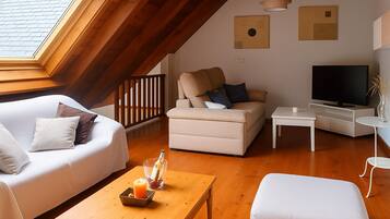 公寓, 3 間臥室, 山景 | 起居區