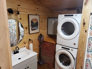Towels, soap, toilet paper