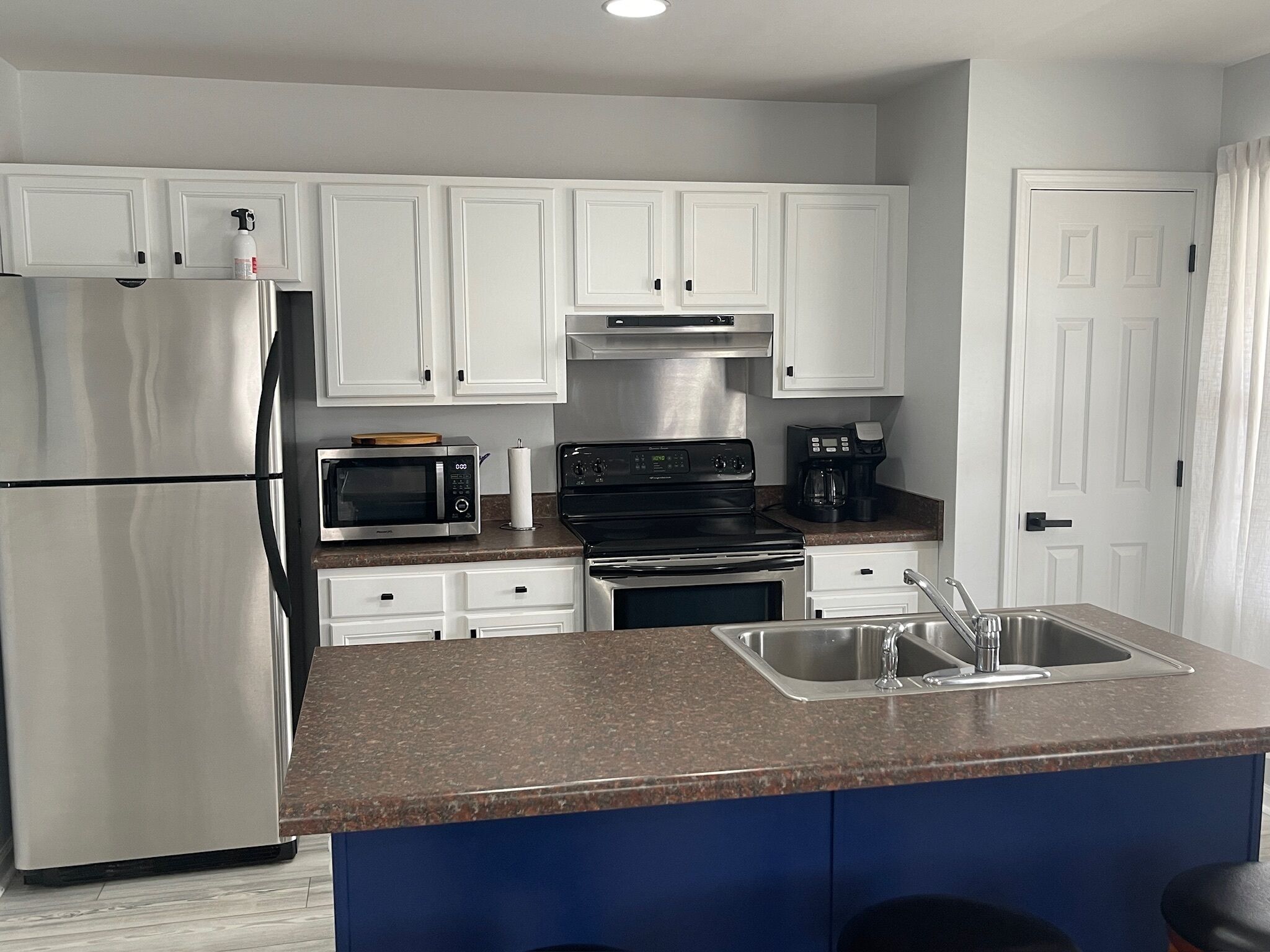 Microwave, oven, stovetop, paper towels