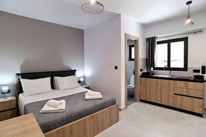 1 غرفة نوم وواي فاي وملاءات أسرّة