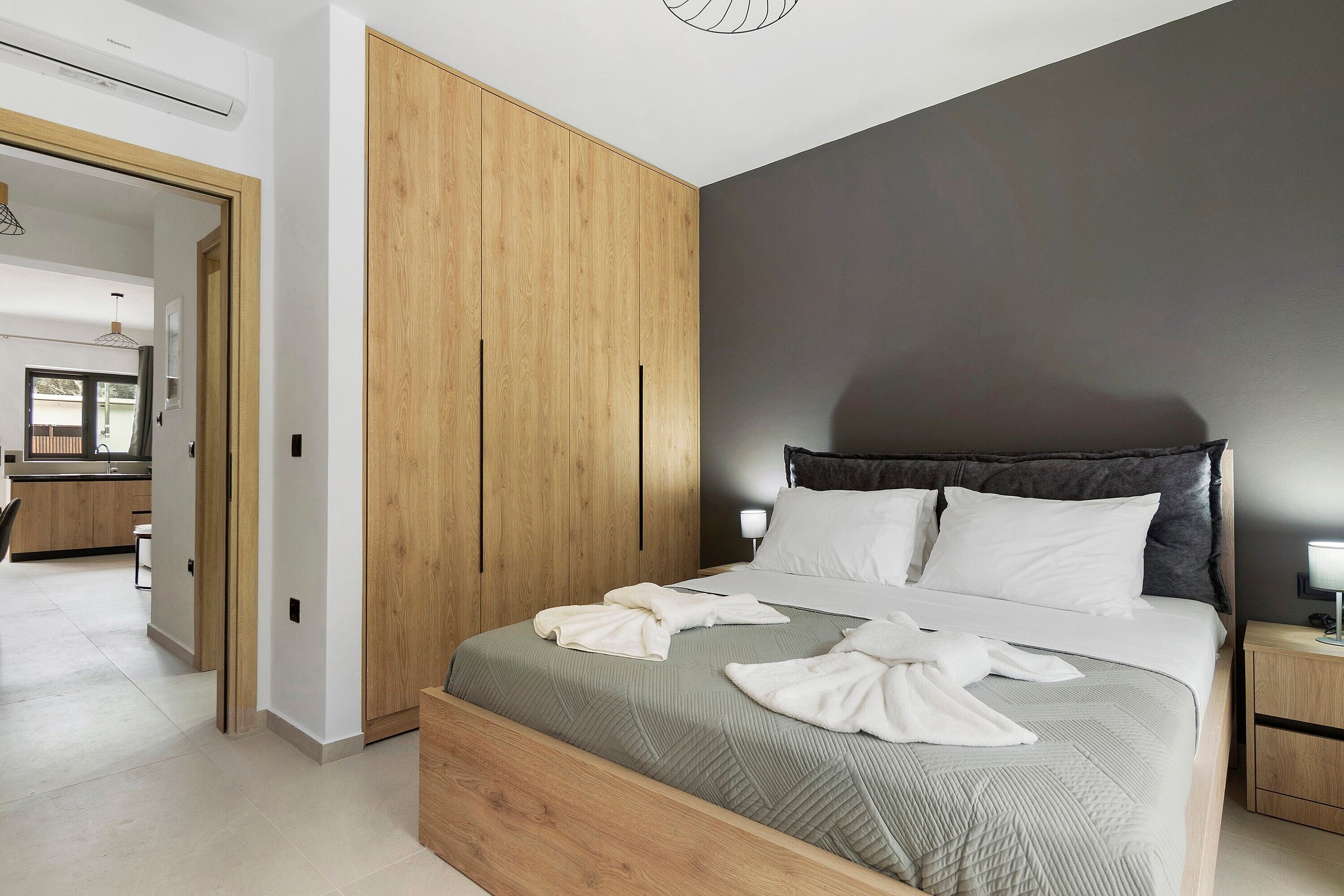 1 室のベッドルーム、WiFi、ベッドシーツ