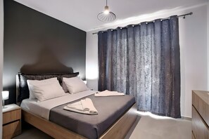 1 غرفة نوم وواي فاي وملاءات أسرّة