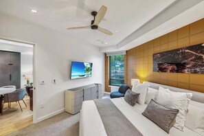 2 bedrooms, iron/ironing board, WiFi, bed sheets