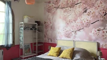 Familien-Vierbettzimmer, Gartenblick | Allergikerbettwaren, individuell dekoriert, individuell eingerichtet