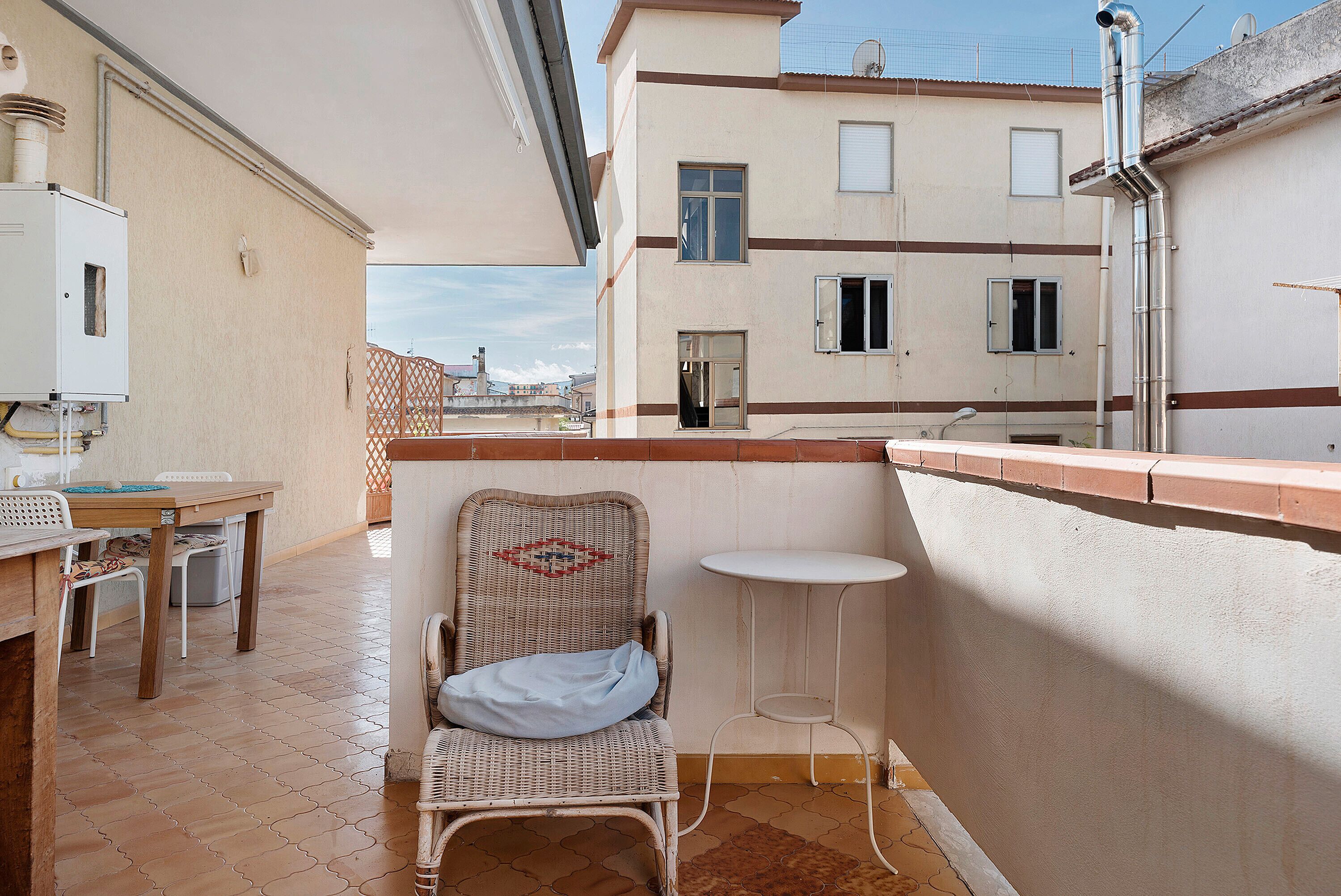 屋外ダイニングエリア