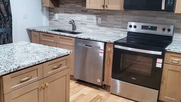 Microwave, oven, stovetop, dishwasher